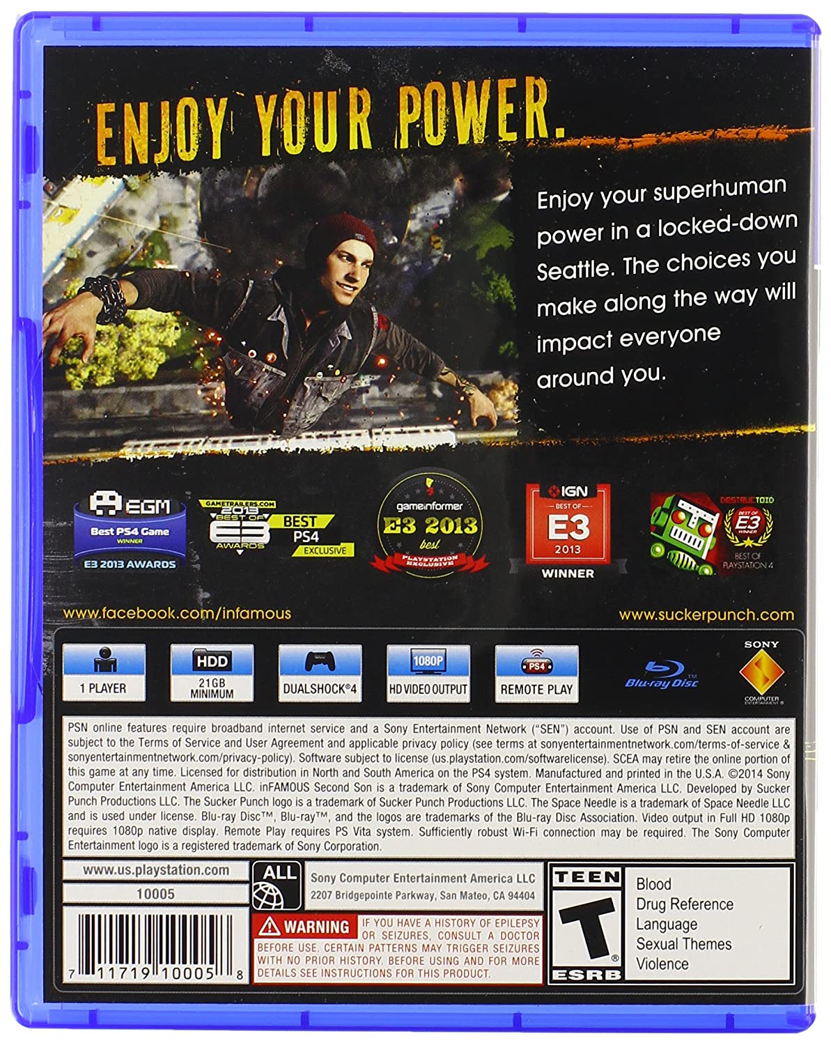 Infamous Second Son PS4