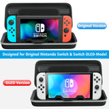 OIVO Switch Carrying Case for Nintendo Switch OLED Mode, Protable Travel Case Cover with Game Card Slots, Upgraded Console Stand Holder for Nintendo Switch/Switch OLED Accessories