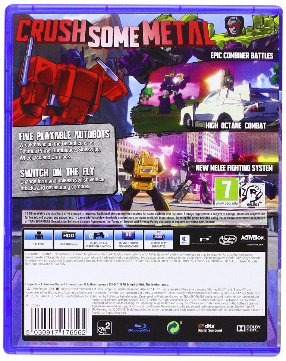 Transformers Devastation | PS4 Games (New) | Lê Quang Store Transformers Devastation | PS4 Games (New) | Lê Quang Store