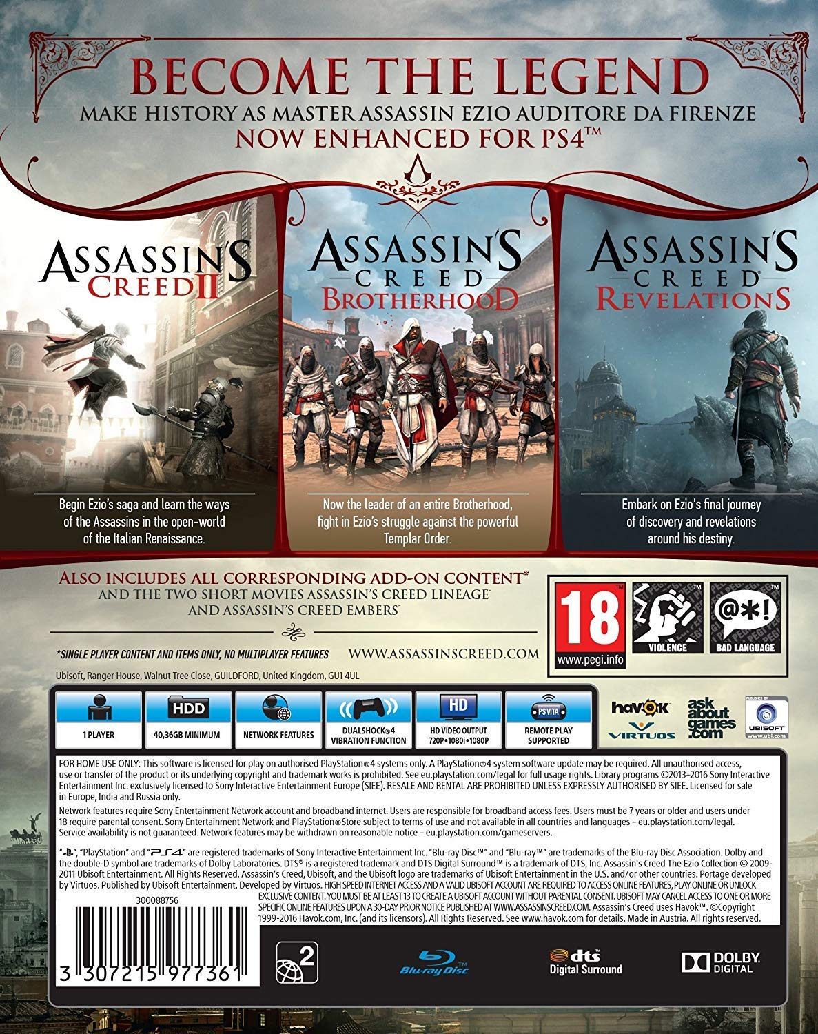 See how Assassin's Creed's Ezio Collection on PS4 compares to the PS3  originals - Polygon
